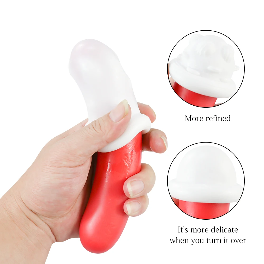 Male Masturbation Cup Portable Jelly Masturbator Cup for Men Realistic Pocket Vaginal Penis Glans Sex Toys Manual Airplane Cup