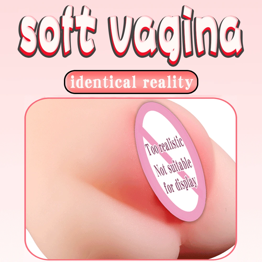 Realistic Vagina Anal Deep Throat Artificial Pussy Oral Male Masturbator Soft Silicone Blowjob Cup Sex Toys For Men Adult Games