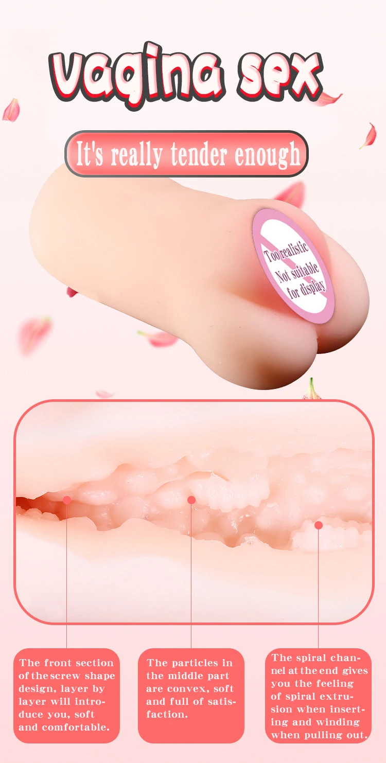 Realistic Vagina Anal Deep Throat Artificial Pussy Oral Male Masturbator Soft Silicone Blowjob Cup Sex Toys For Men Adult Games