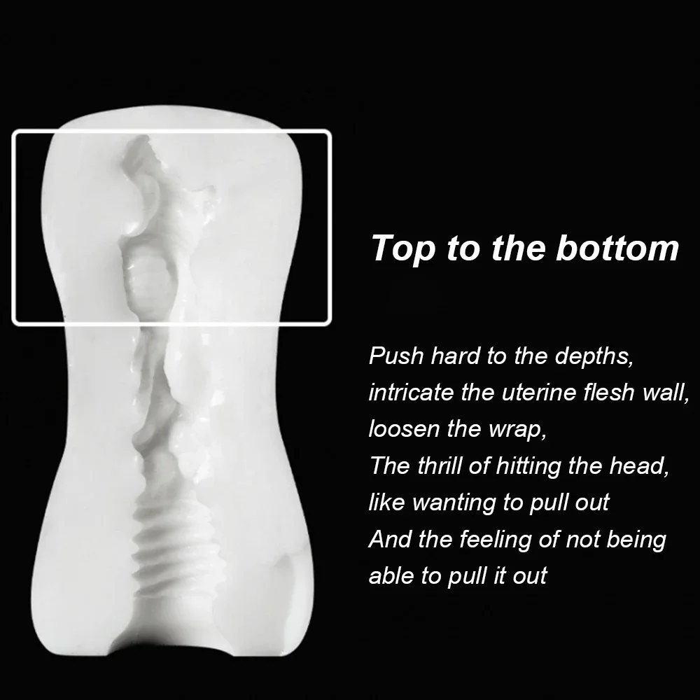 TPE Male Masturbation Cup Vagina Egg Penis Massage Manual Glans Penis Trainer Blowjob Toy Stimulator Penis Pocket Sex Toy Adults