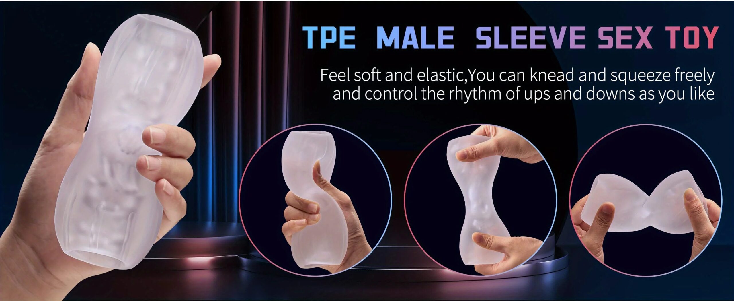 Transparent Male Masturbator Manual Operation Male Masturbators Cup 3D Realistic Pussy Stroker Adult Blowjob Sex Toys for Men Transparent Male Masturbator Manual Operation Male Masturbators Cup 3D Realistic Pussy Stroker Adult Blowjob Sex Toys for Men
