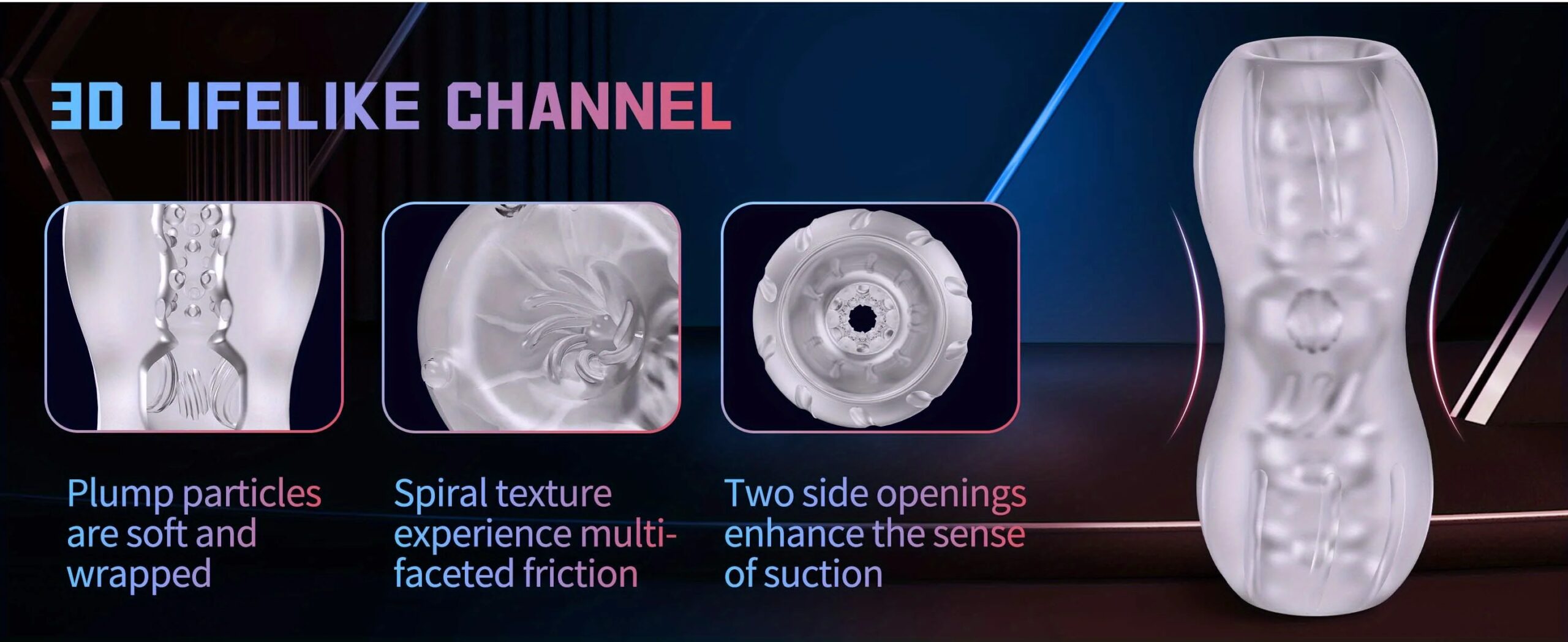 Transparent Male Masturbator Manual Operation Male Masturbators Cup 3D Realistic Pussy Stroker Adult Blowjob Sex Toys for Men Transparent Male Masturbator Manual Operation Male Masturbators Cup 3D Realistic Pussy Stroker Adult Blowjob Sex Toys for Men