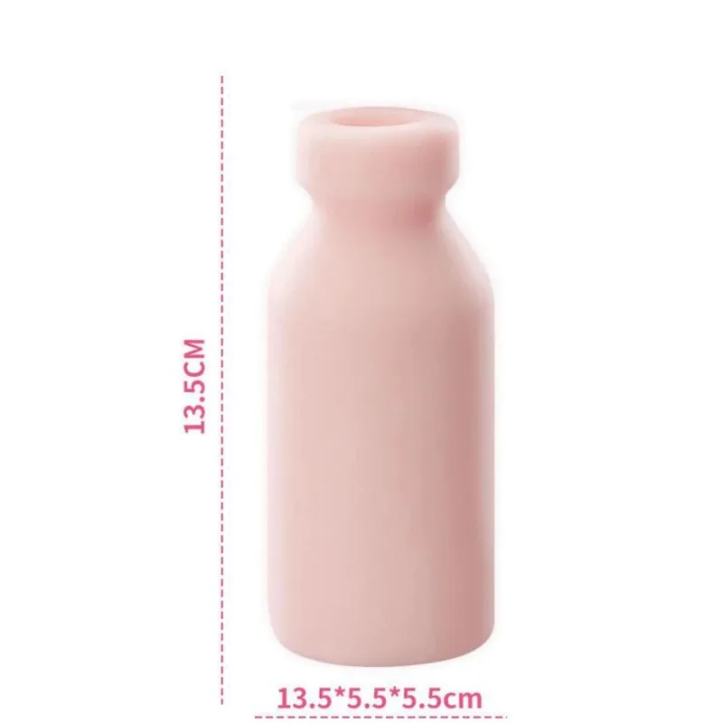 Milk Bottle Shape Male Masturbation Cup Silicone Masturbator Soft Emulational Vaginal Bulge Portable Manual Sex Toys for Man Milk Bottle Shape Male Masturbation Cup Silicone Masturbator Soft Emulational Vaginal Bulge Portable Manual Sex Toys for Man