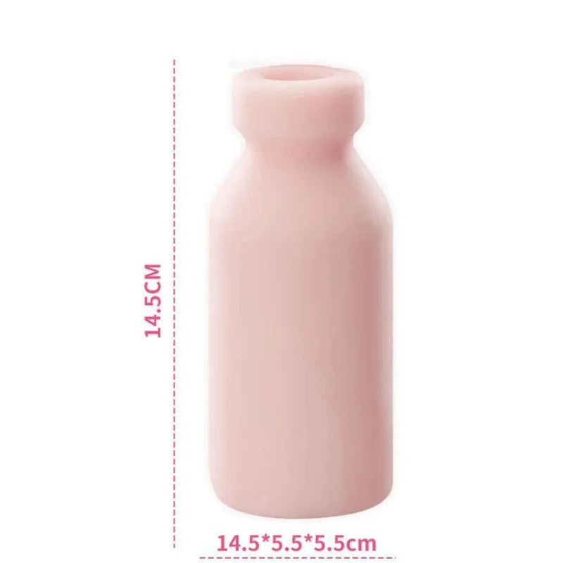 Milk Bottle Shape Male Masturbation Cup Silicone Masturbator Soft Emulational Vaginal Bulge Portable Manual Sex Toys for Man Milk Bottle Shape Male Masturbation Cup Silicone Masturbator Soft Emulational Vaginal Bulge Portable Manual Sex Toys for Man