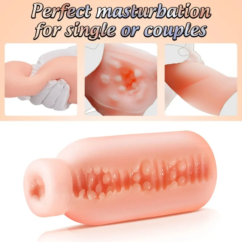Milk Bottle Shape Male Masturbation Cup Silicone Masturbator Soft Emulational Vaginal Bulge Portable Manual Sex Toys for Man Milk Bottle Shape Male Masturbation Cup Silicone Masturbator Soft Emulational Vaginal Bulge Portable Manual Sex Toys for Man