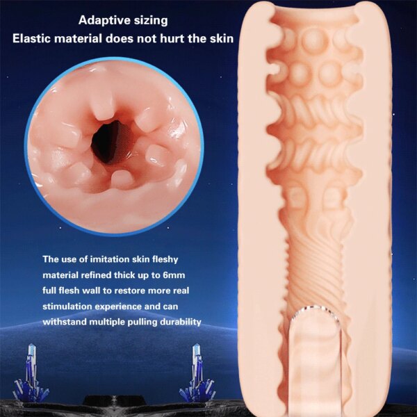 Portable TPE Male Masturbator Manual Glans Penis Trainer Adult Sex Toy for Men Masturbation Cup Intimate Gift Store Couples
