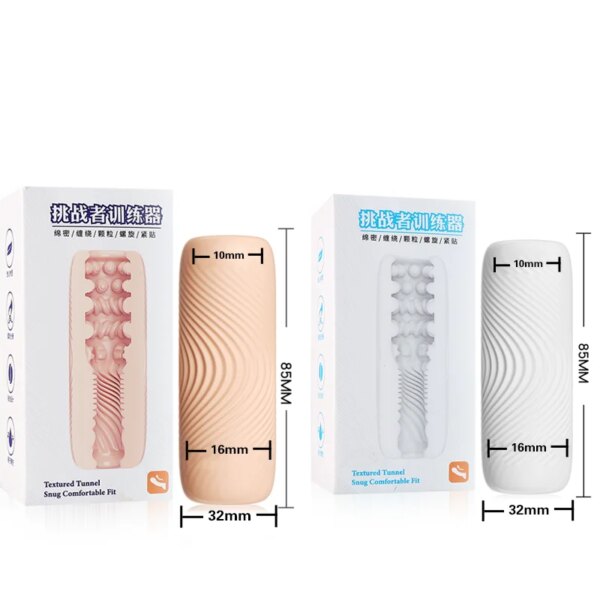 Portable TPE Male Masturbator Manual Glans Penis Trainer Adult Sex Toy for Men Masturbation Cup Intimate Gift Store Couples