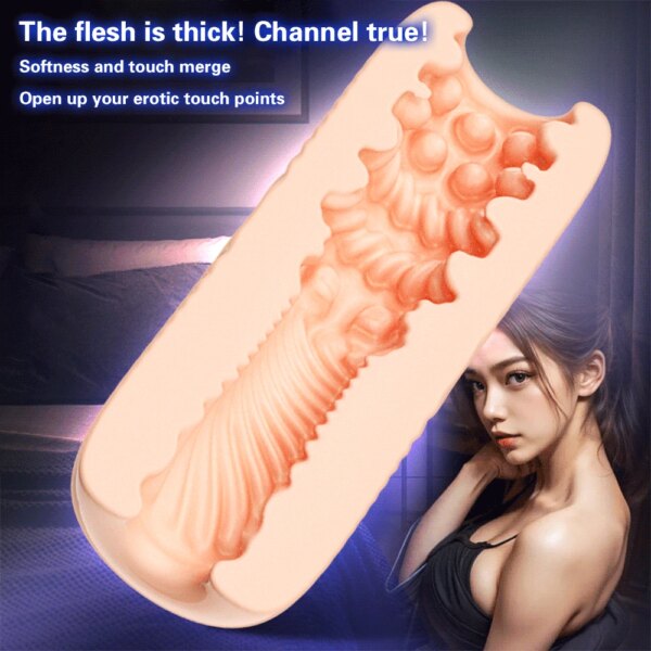 Portable TPE Male Masturbator Manual Glans Penis Trainer Adult Sex Toy for Men Masturbation Cup Intimate Gift Store Couples