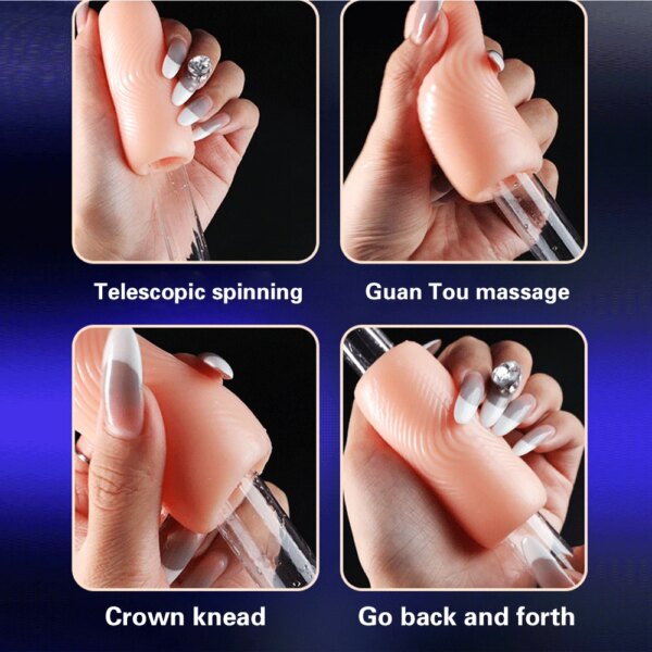 Portable TPE Male Masturbator Manual Glans Penis Trainer Adult Sex Toy for Men Masturbation Cup Intimate Gift Store Couples