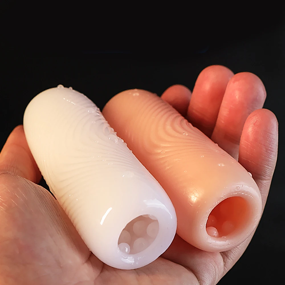 Portable TPE Male Masturbator Manual Glans Penis Trainer Adult Sex Toy for Men Masturbation Cup Intimate Gift Store Couples