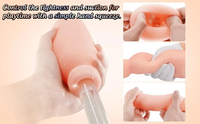 Male Masturbation Cup Milk Bottle Shape Silicone Masturbator Soft Emulational Vaginal Bulge Portable Manual Sex Toys for Man
