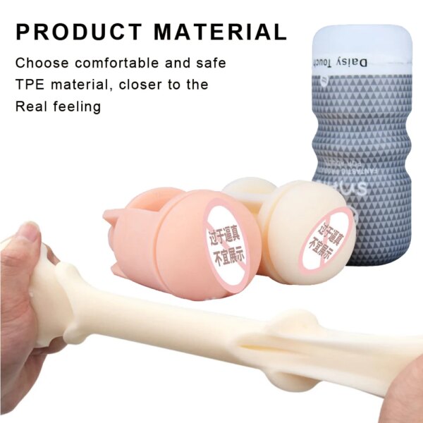 Male Masturbators Cup Vaginal For Men Adults Sex Toys 4D Realistic DeepThroat Artificial Vagina Mouth Erotic Stimulate Massager