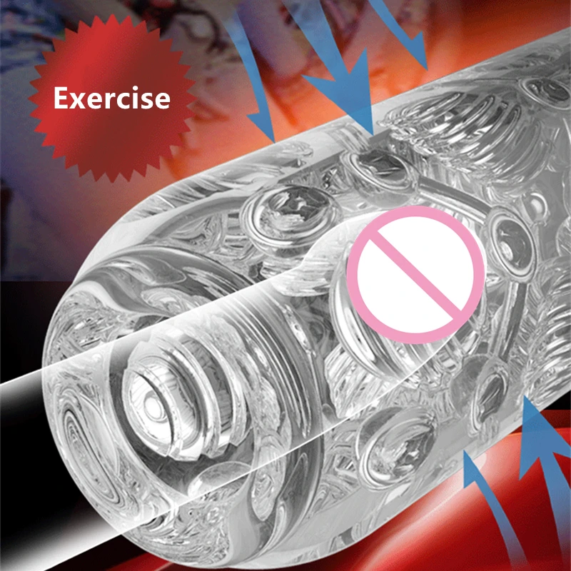 Manual Men Masturbator Cup Soft Pussy Sex Toys Transparent Vagina Adult Endurance Exercise Sex Toy Vacuum Pocket Cup for Male Manual Men Masturbator Cup Soft Pussy Sex Toys Transparent Vagina Adult Endurance Exercise Sex Toy Vacuum Pocket Cup for Male