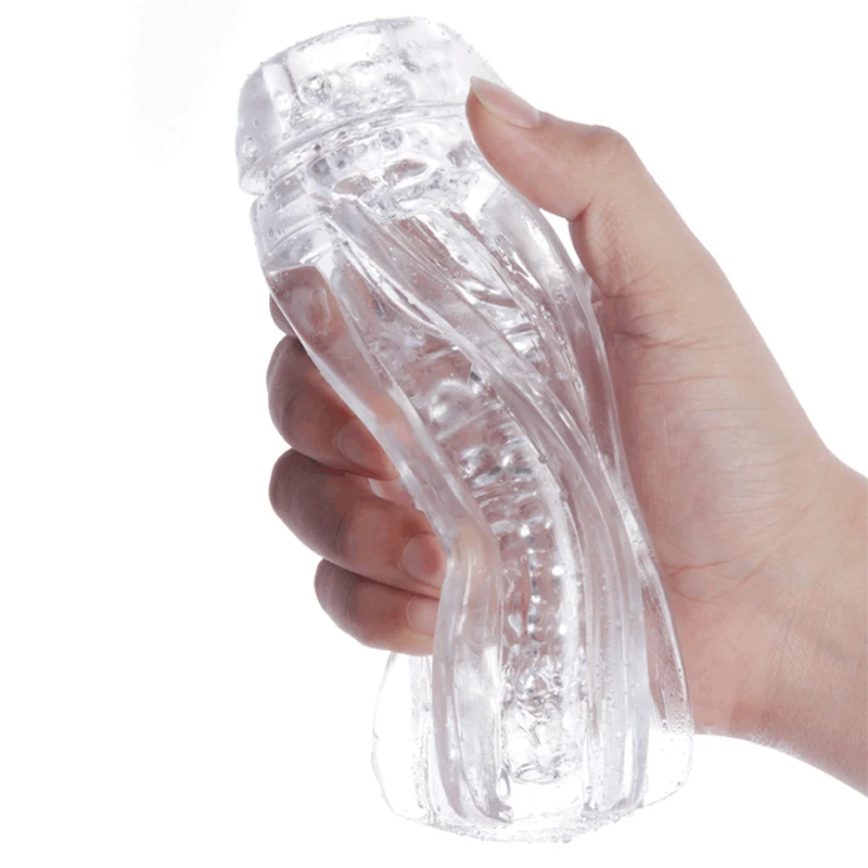 Manual Men Masturbator Cup Soft Pussy Sex Toys Transparent Vagina Adult Endurance Exercise Sex Toy Vacuum Pocket Cup for Male Manual Men Masturbator Cup Soft Pussy Sex Toys Transparent Vagina Adult Endurance Exercise Sex Toy Vacuum Pocket Cup for Male