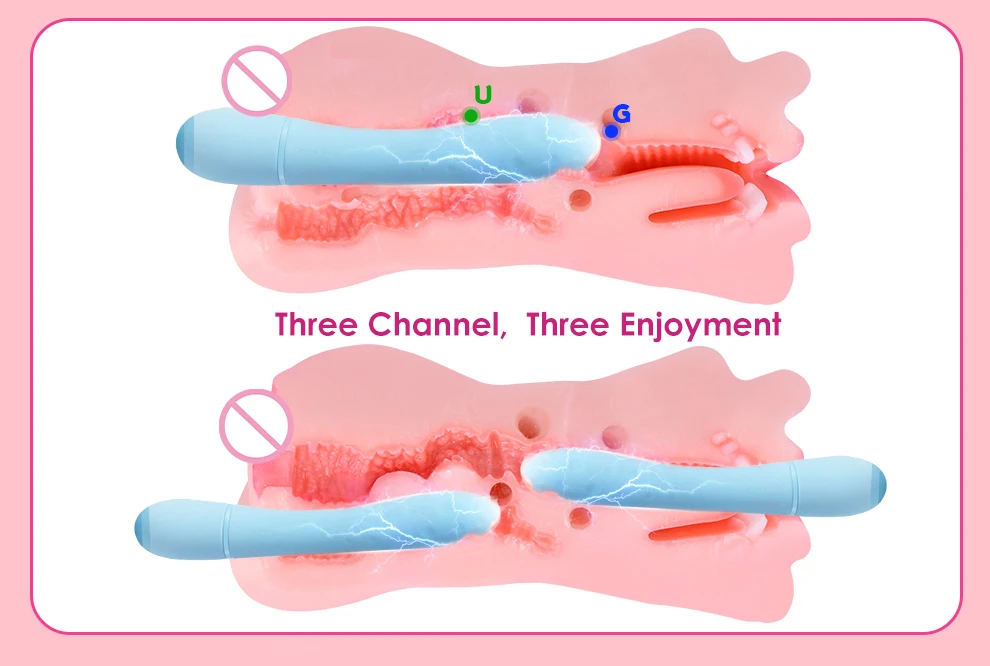 3 IN 1 Sex Toys Masturbation For Men Deep Throat Artificial Real Pussy Oral Male Masturbator Blowjob Realistic Rubber Vagina