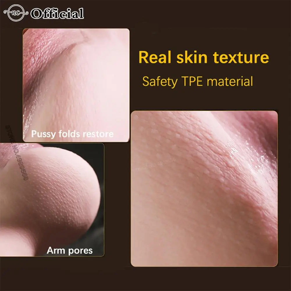 Realistic Vagina For Man Realistic Skin Woman Vagina Male Masturbator Deep Throat Pocket Pussy Sucking Cup Adult Toys for Man