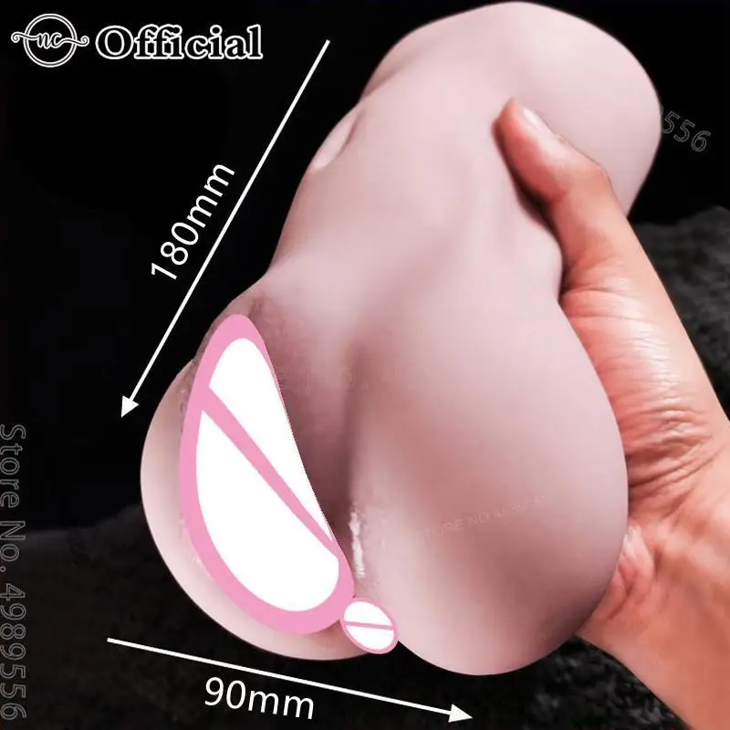 Realistic Vagina For Man Realistic Skin Woman Vagina Male Masturbator Deep Throat Pocket Pussy Sucking Cup Adult Toys for Man