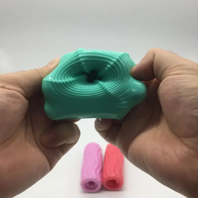 Male Masturbator Cup Manual Silicone Portable Sucking Airplane Cup Soft Vagina Blowjob Pocket Pussy Masturbation Sex Toy For Men