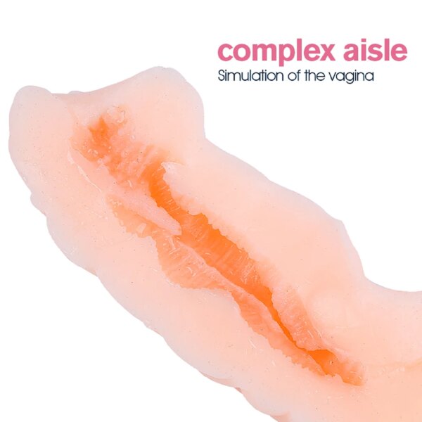 Silicone Male Masturbation Cup Realistic Artificial Vagina Anime Simulation Pocket Pussy Aircraft Cup Hip Model Sex Toys For Men