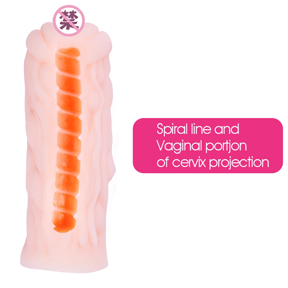 Silicone Male Masturbation Cup Realistic Artificial Vagina Anime Simulation Pocket Pussy Aircraft Cup Hip Model Sex Toys For Men