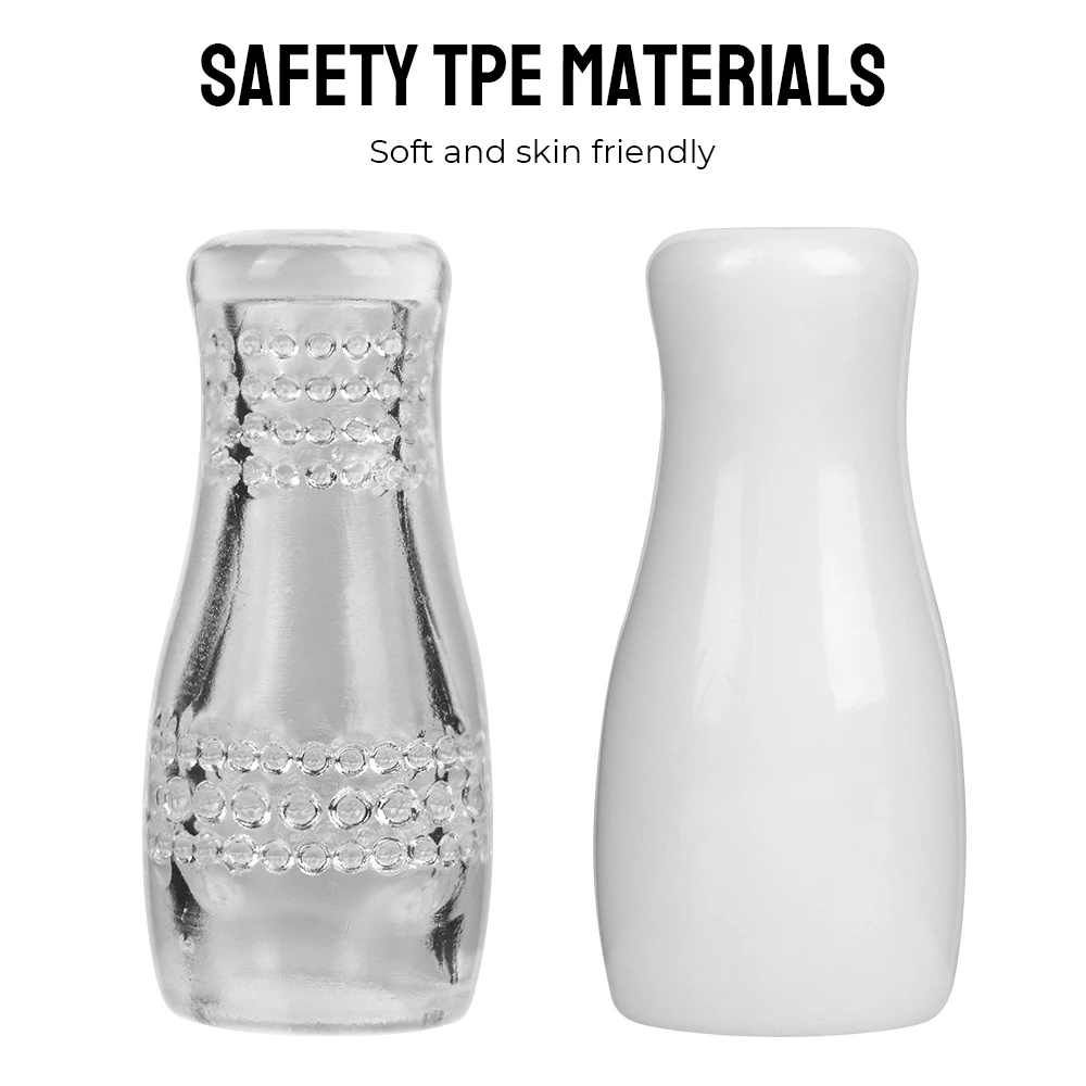 Male Masturbator Cup Glans Sucking Realistic Pussy TPE Artificial Vagina Penis Massage Erotic With Mesh Delay Ejaculation