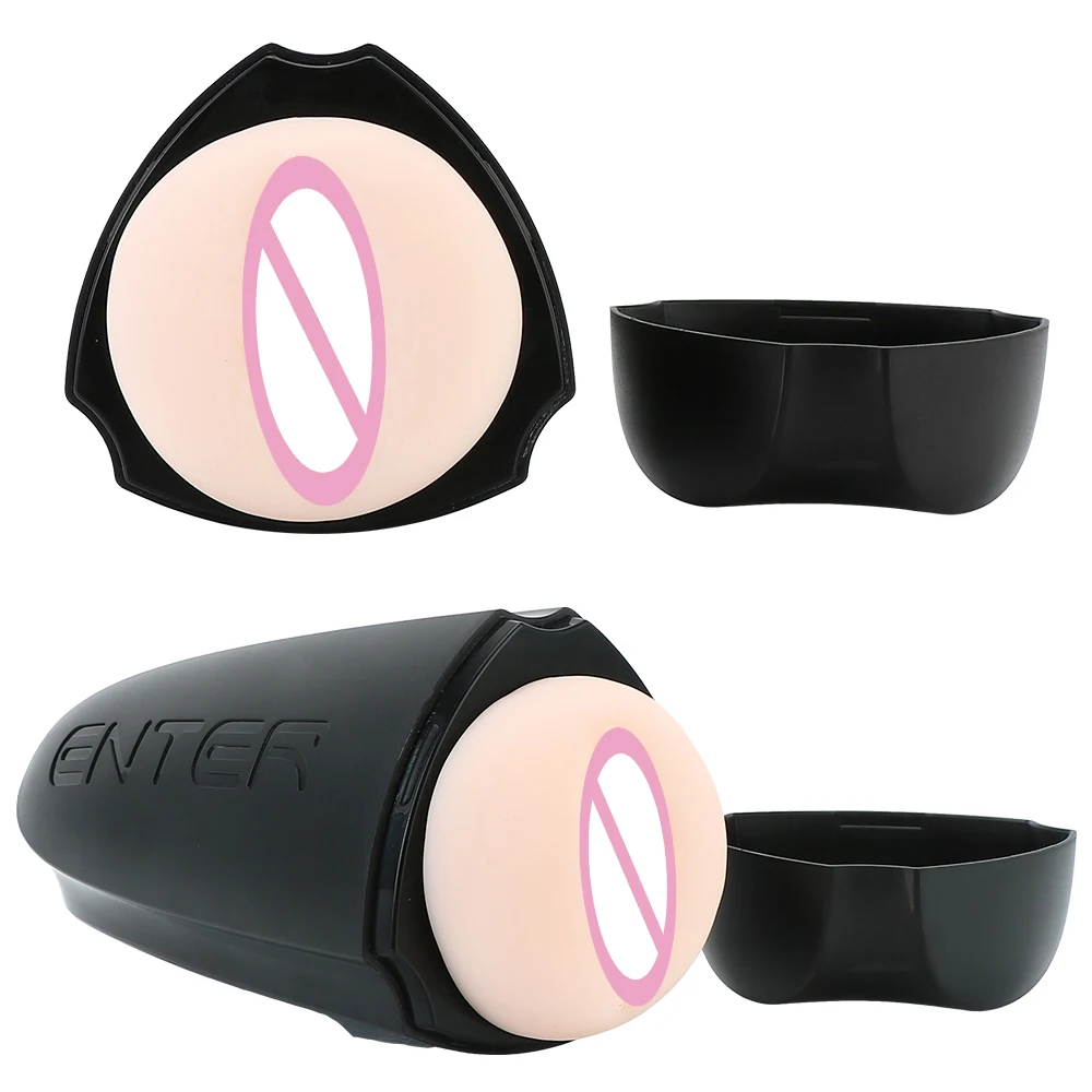 20cm Artificial Vaginal Real Pussy Penis Pump Cock Exerciser Vibrators for Men Sex Toy Glans Sucking Male Masturbator Erotic Kit