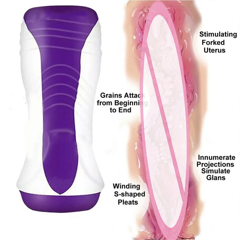 Male Masturbation Cup Artificial Vagina Penis Pump Glans Sucking Massage Real Doll Men Sex Goods Adult Supplies Erotic Shop 18+