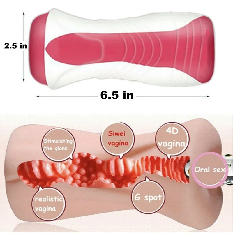 Male Masturbation Cup Artificial Vagina Penis Pump Glans Sucking Massage Real Doll Men Sex Goods Adult Supplies Erotic Shop 18+