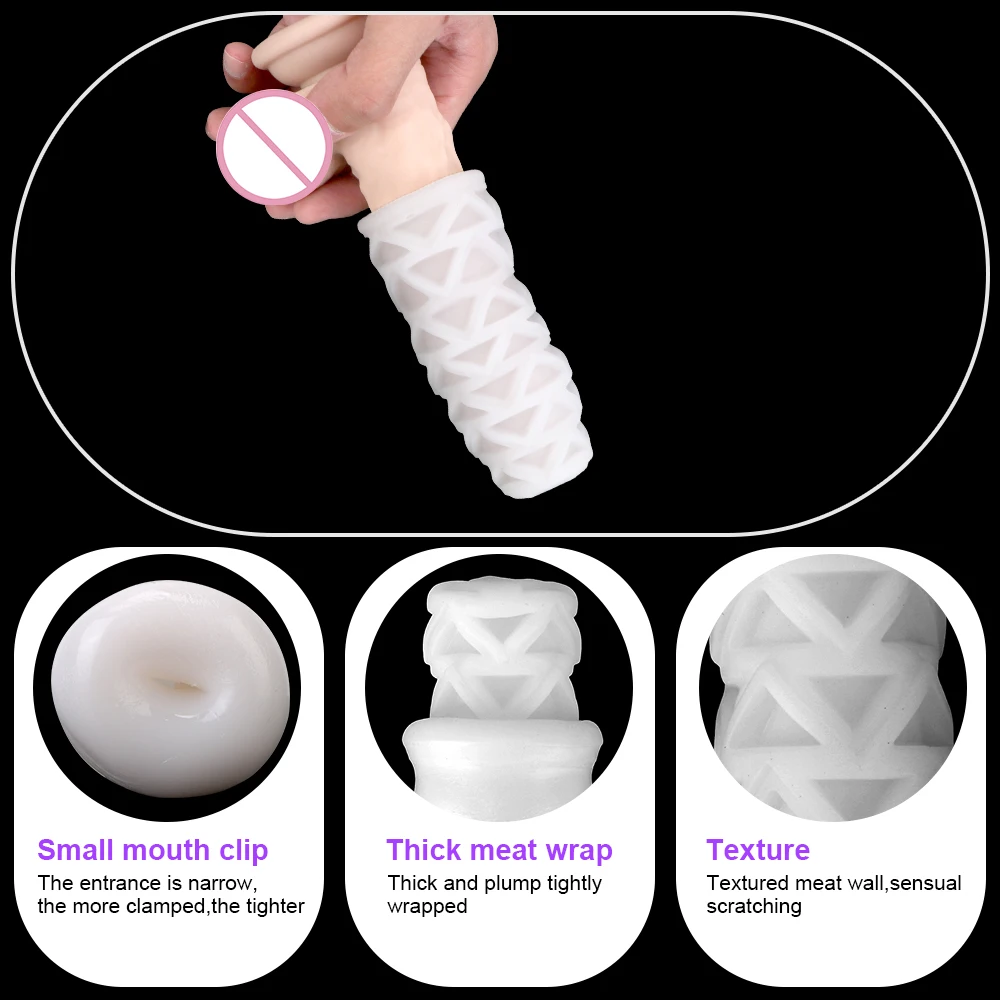 OLO Dual Channel Artificial Vagina Blowjob TPE Male Masturbator Adult Products Sex Toys for Men