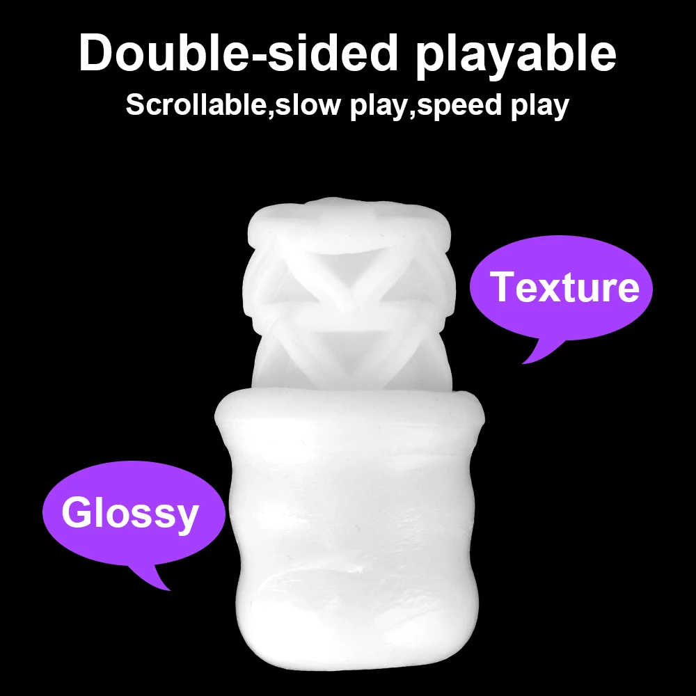 OLO Dual Channel Artificial Vagina Blowjob TPE Male Masturbator Adult Products Sex Toys for Men