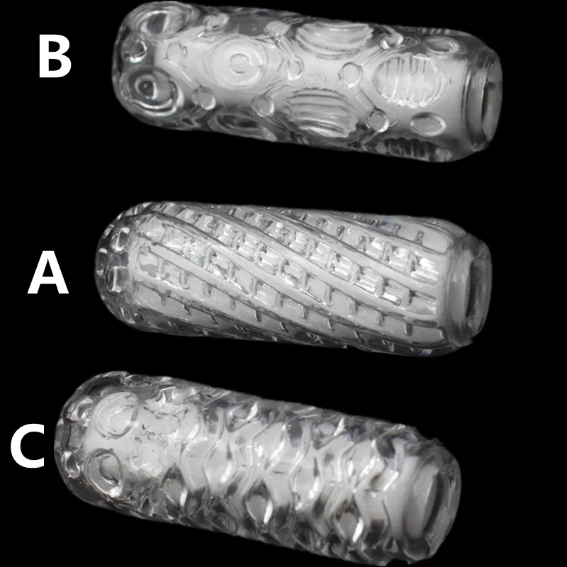 Transparent Silicone Masturbation Cup Penis Exercise Safe Soft Touch Orgasm Sex Toy for Men Multi-channel Adult Cock Trainer