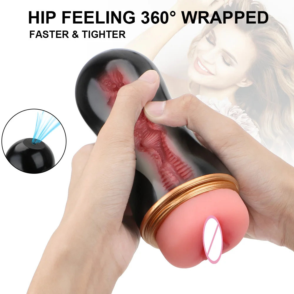 16cm Male Masturbator Vaginal For Men 18 Sexy Toys Penis Pump Glans Sucking Sex Goods Adult Vagina Real Pussy Erotic Products