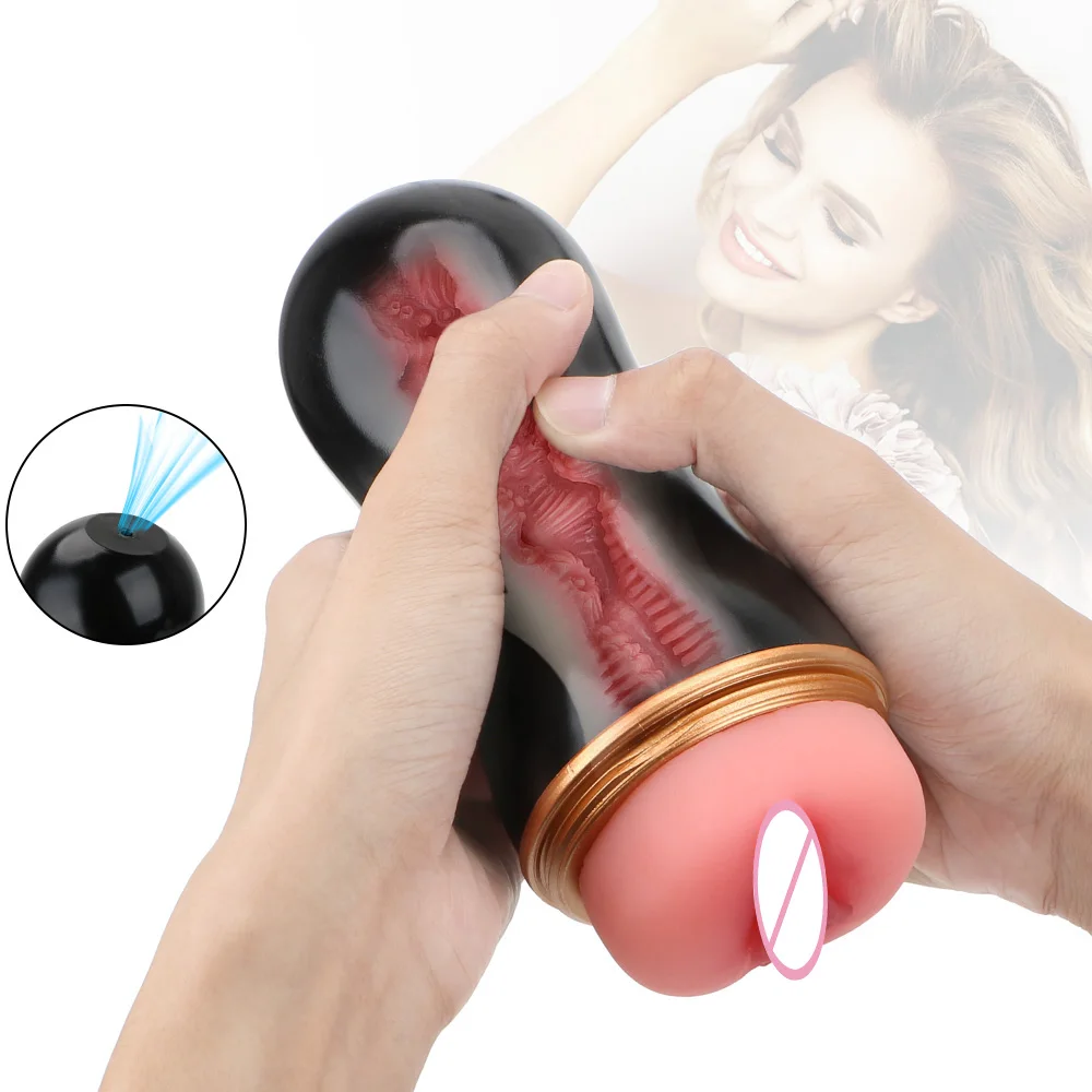 16cm Male Masturbator Vaginal For Men 18 Sexy Toys Penis Pump Glans Sucking Sex Goods Adult Vagina Real Pussy Erotic Products
