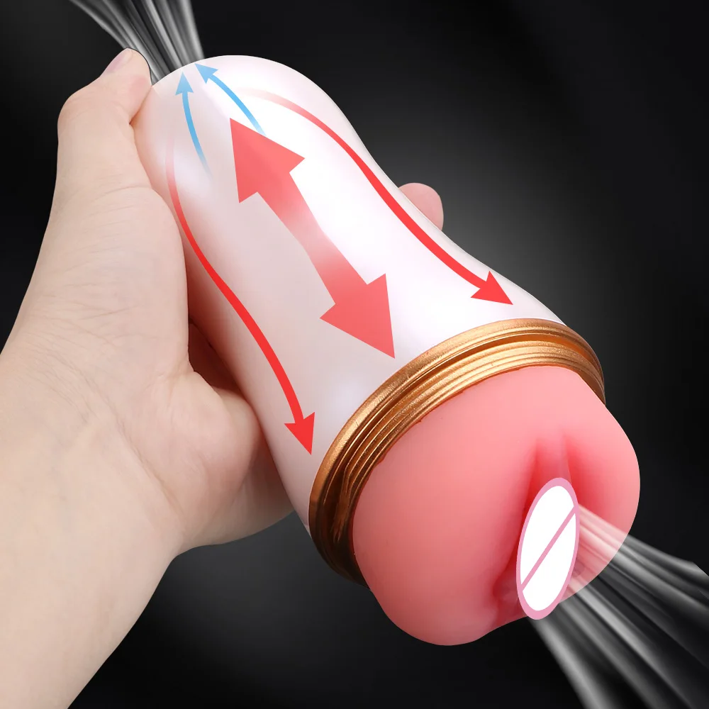 16cm Male Masturbator Vaginal For Men 18 Sexy Toys Penis Pump Glans Sucking Sex Goods Adult Vagina Real Pussy Erotic Products
