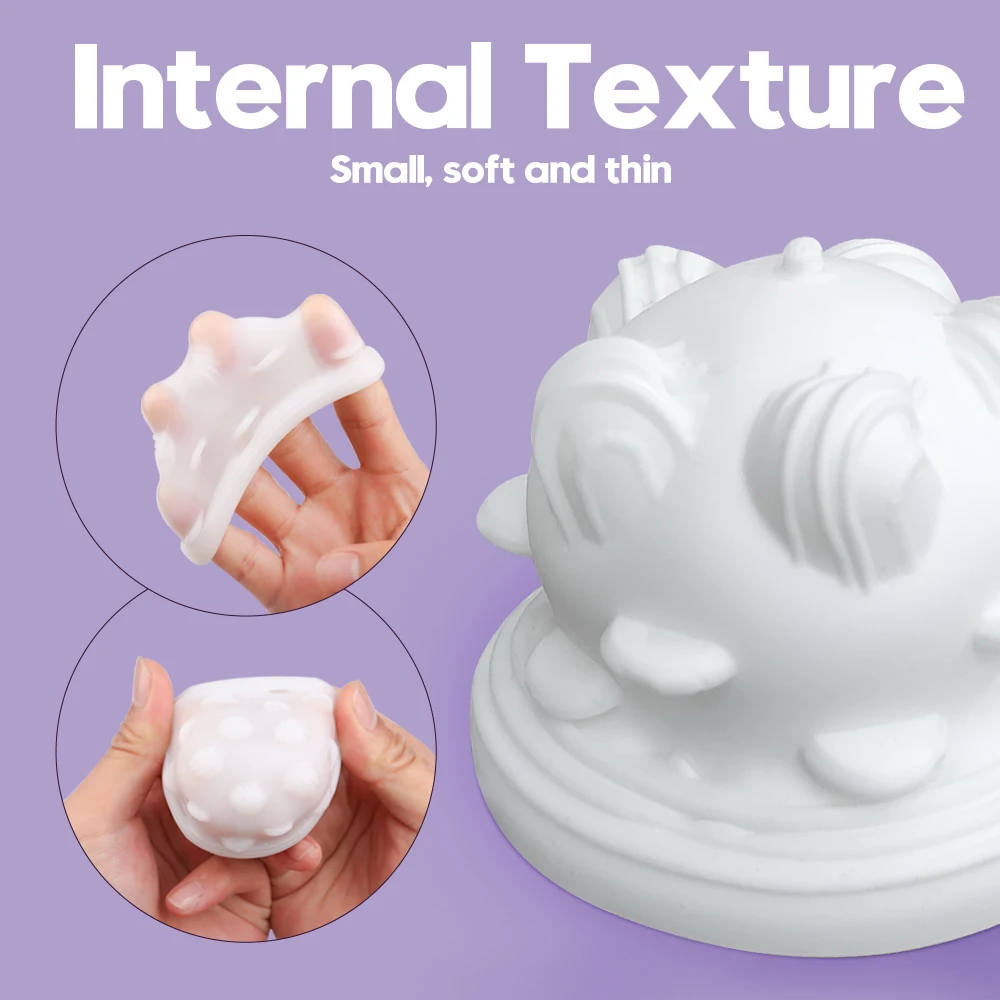 New Male Masturbator Vibrator Mini Soft Silicone Jelly Masturbator Cup Disposable Male Manual Transparent Male Masturbator
