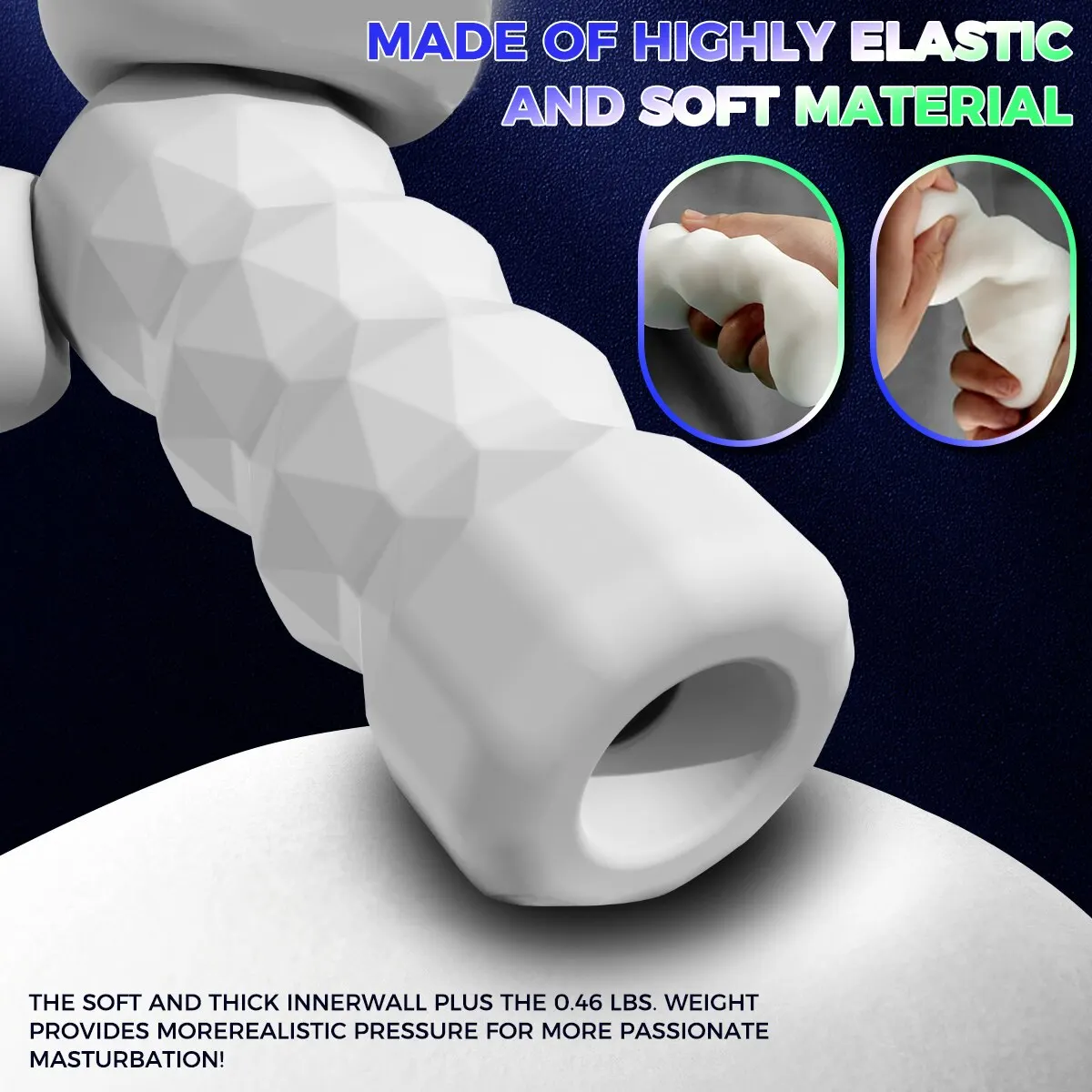 Male Masturbator Cup Manual Silicone Portable Sucking Soft Vagina Blowjob Pocket Toy Double-sided Sex Toy for Men Для Мужчин 18＋