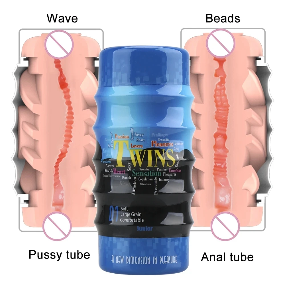 Realistic Pussy and Anal Male Masturbation Cup Artificial Vagina Sexual Function Trainer Sex Toys For Men Realistic Pussy and Anal Male Masturbation Cup Artificial Vagina Sexual Function Trainer Sex Toys For Men
