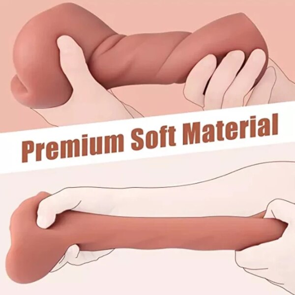 Artificial Blowjob Realistic Rubber Vagina lifelike Pussy Oral Male Masturbator Sex Toys For Men Deep Throat Adult Shop