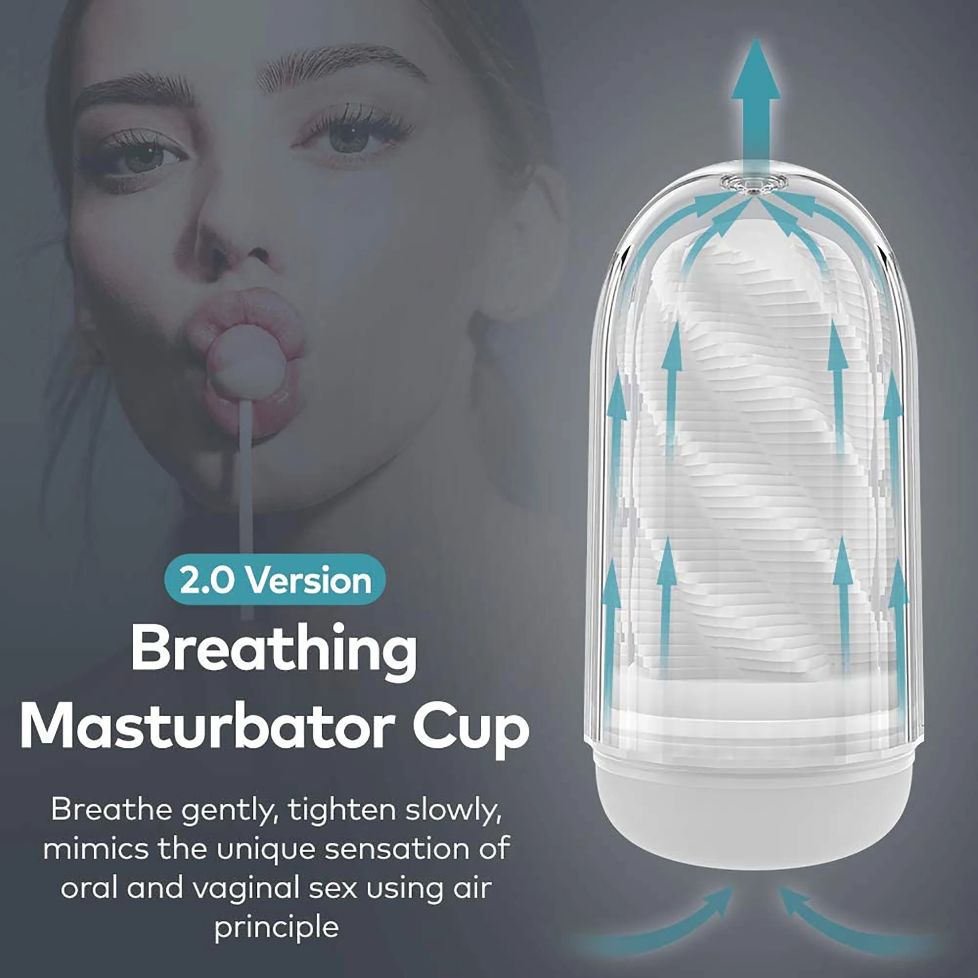 Self-priming Jet Cup Spiral Channel Breathing Valve Manual Masturbator Male Exerciser Adult Products Self-priming Jet Cup Spiral Channel Breathing Valve Manual Masturbator Male Exerciser Adult Products