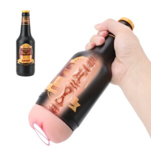 Portable Beer Bottle SexToys Manual Male Masturbator Soft Ora Pussy Real Vagina Erotic Adult Toy Sex Toys for Men Gift