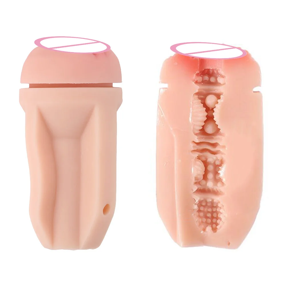 OLO Portable Beer Bottle SexToys Manual Male Masturbator Soft Ora Pussy Real Vagina Erotic Adult Toy Sex Toys for Men Gift