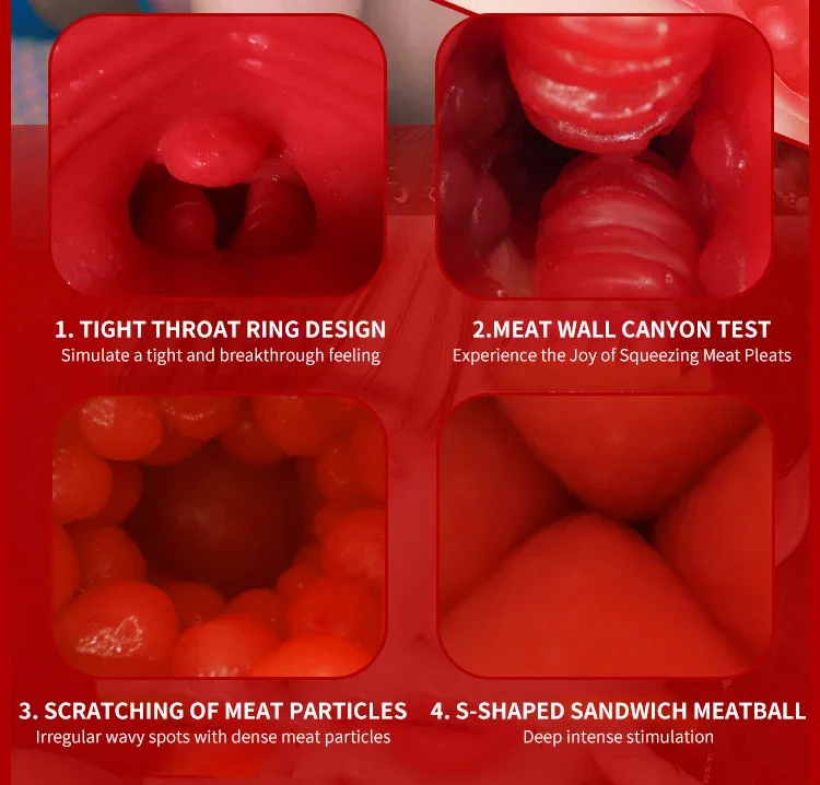 2 IN 1 Sex Toys Masturbation For Men Deep Throat Artificial Real Pussy Oral Male MasturbatorBlowjob Realistic Rubber Vagina