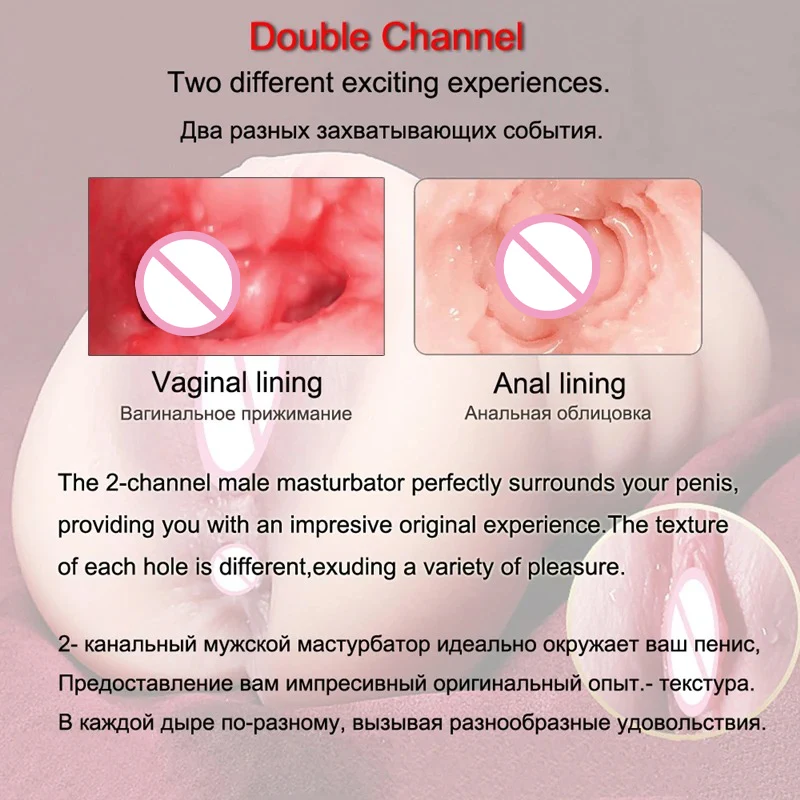 3D Artificial Vagina Male Masturbators Cup Realistic Vaginal Pocket Pussy Real Vagina Anal Soft Silicone Ass Sex Toys for Men
