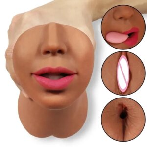 Male Masturbation Blowjob Realistic Vagina 3 IN 1 Sex Toys Masturbator For Men Deep Throat Artificial Real Pussy Oral 18