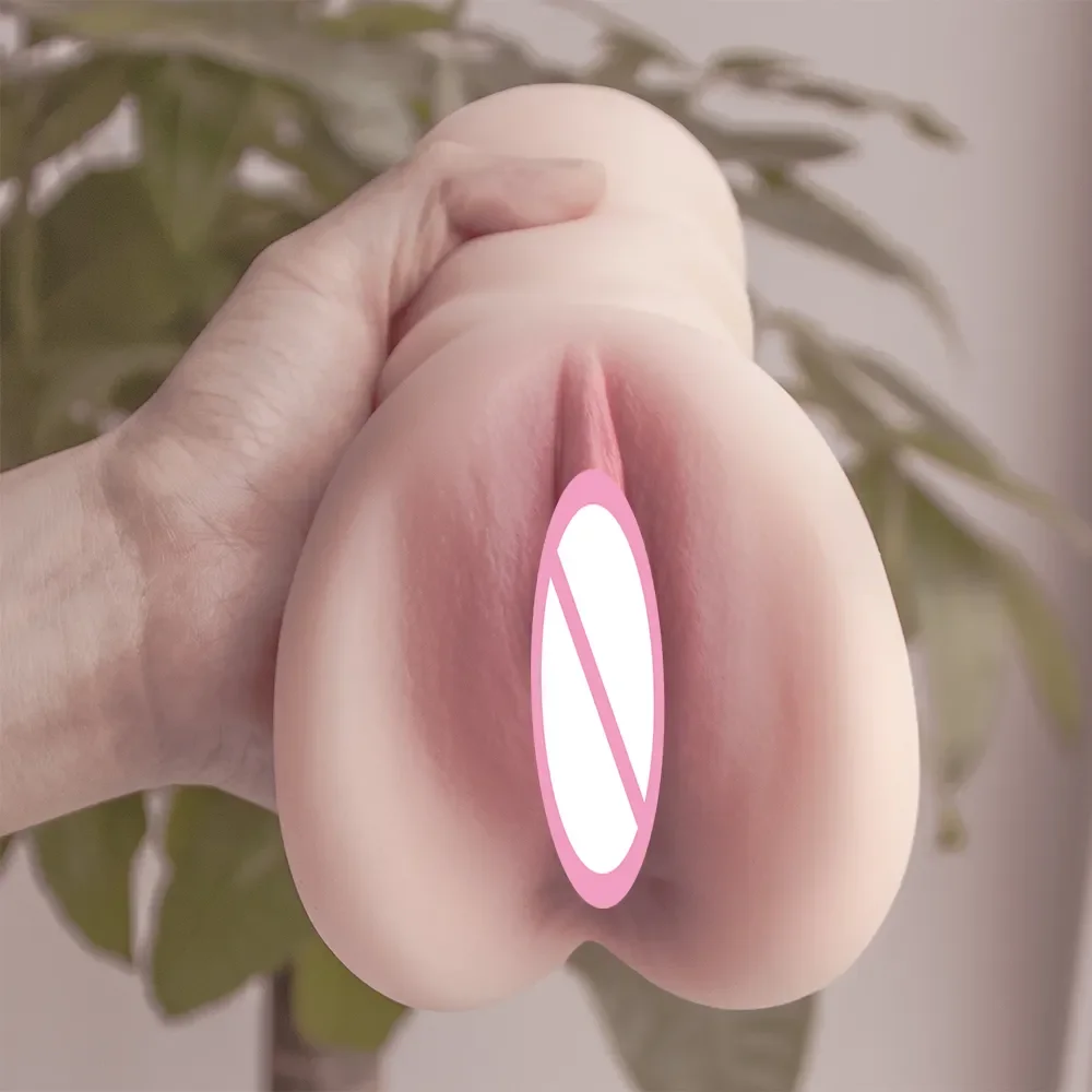 Male Masturbators Cup Artificial Vagina Realistic Vaginal Pocket Real Vagina Anal Soft Silicone/TPE Ass Sex Toy for Men