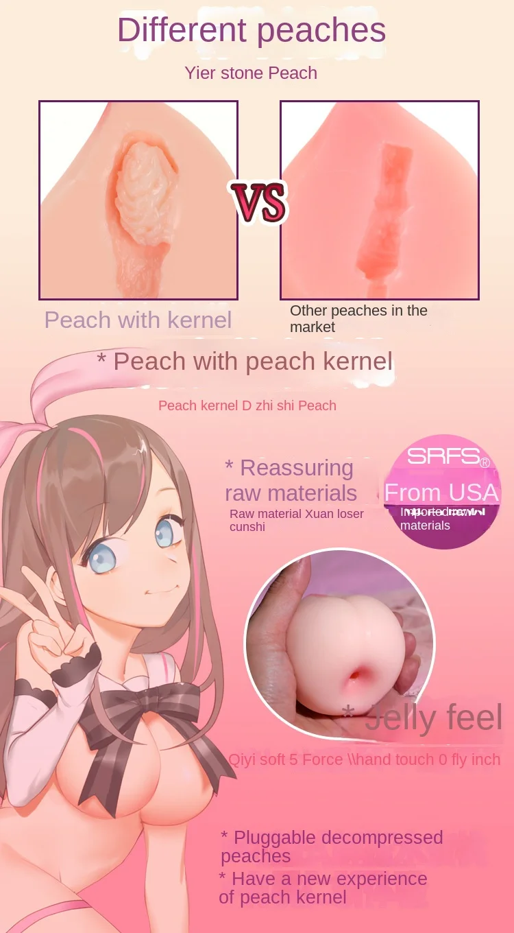 Peach Shape Male Masturbator Breasts Vagina Human Simulation Silicone Artificial Sex Toys Products Pussy for Adult Pocket Pussy Peach Shape Male Masturbator Breasts Vagina Human Simulation Silicone Artificial Sex Toys Products Pussy for Adult Pocket Pussy