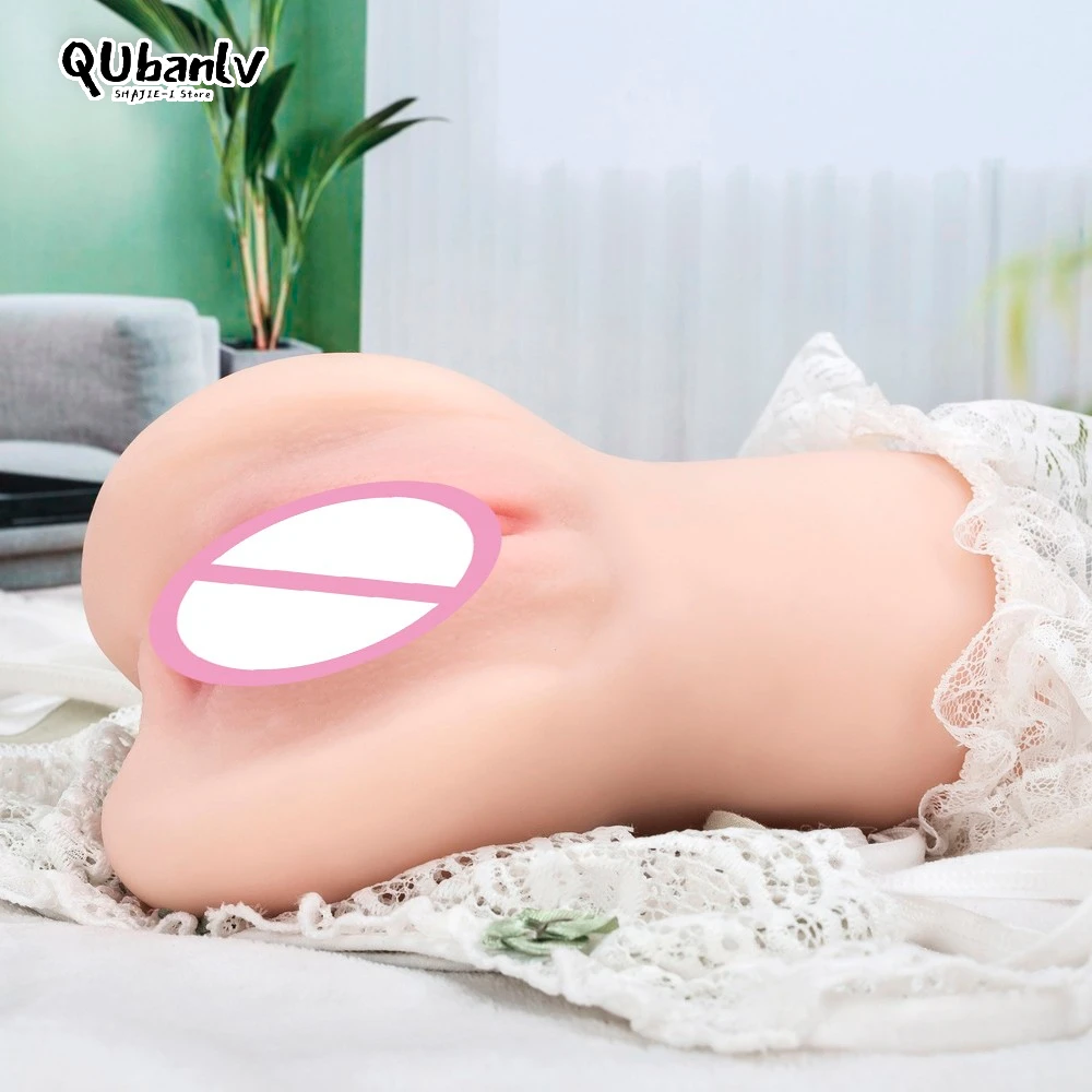 Aircraft Cup Double Hole Male Self Comfort Device Fully Automatic Naming Device True Yin Inverted Mold Adult Sex Products Store