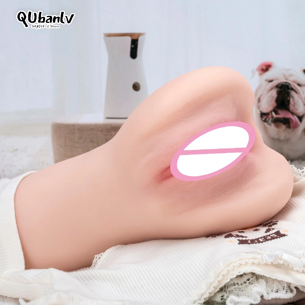 Aircraft Cup Double Hole Male Self Comfort Device Fully Automatic Naming Device True Yin Inverted Mold Adult Sex Products Store