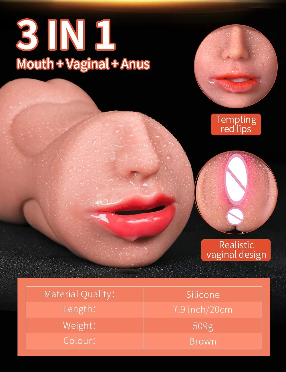 3 IN 1 Sex Toys Masturbation For Men Deep Throat Artificial Real Pussy Oral Male MasturbatorBlowjob Realistic Rubber Vagina 3 IN 1 Sex Toys Masturbation For Men Deep Throat Artificial Real Pussy Oral Male MasturbatorBlowjob Realistic Rubber Vagina