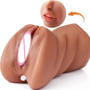 3D Flesh The Light Artificial Vagina Ass mouth Silicone 3 In 1 Adult Sex Toy Doll For Man Pocket Pussy Ass Male Masturbation